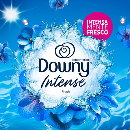 Downy Intense Fresh Suavizante de Ropa, Aroma con Notas Frescas, 24/7 Oliendo Rico, 4.8L, Perfume Fresco que Rinde el Doble