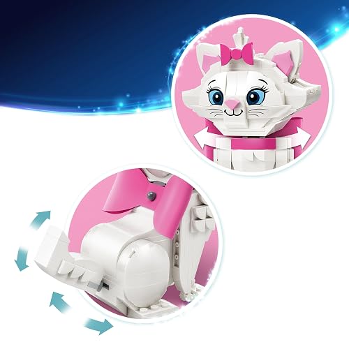 LEGO | Disney Los Aristogatos: Adorable Marie – Set de Construcción para Amantes de los Gatos – Personaje Disney Articulado – Regalo para Niñas y Niños a Partir de 7 Años – 43286