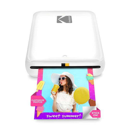 Kodak Step Wireless Mobile Photo Mini Printer (Blanco) Compatible con Dispositivos iOS y Android, NFC y Bluetooth
