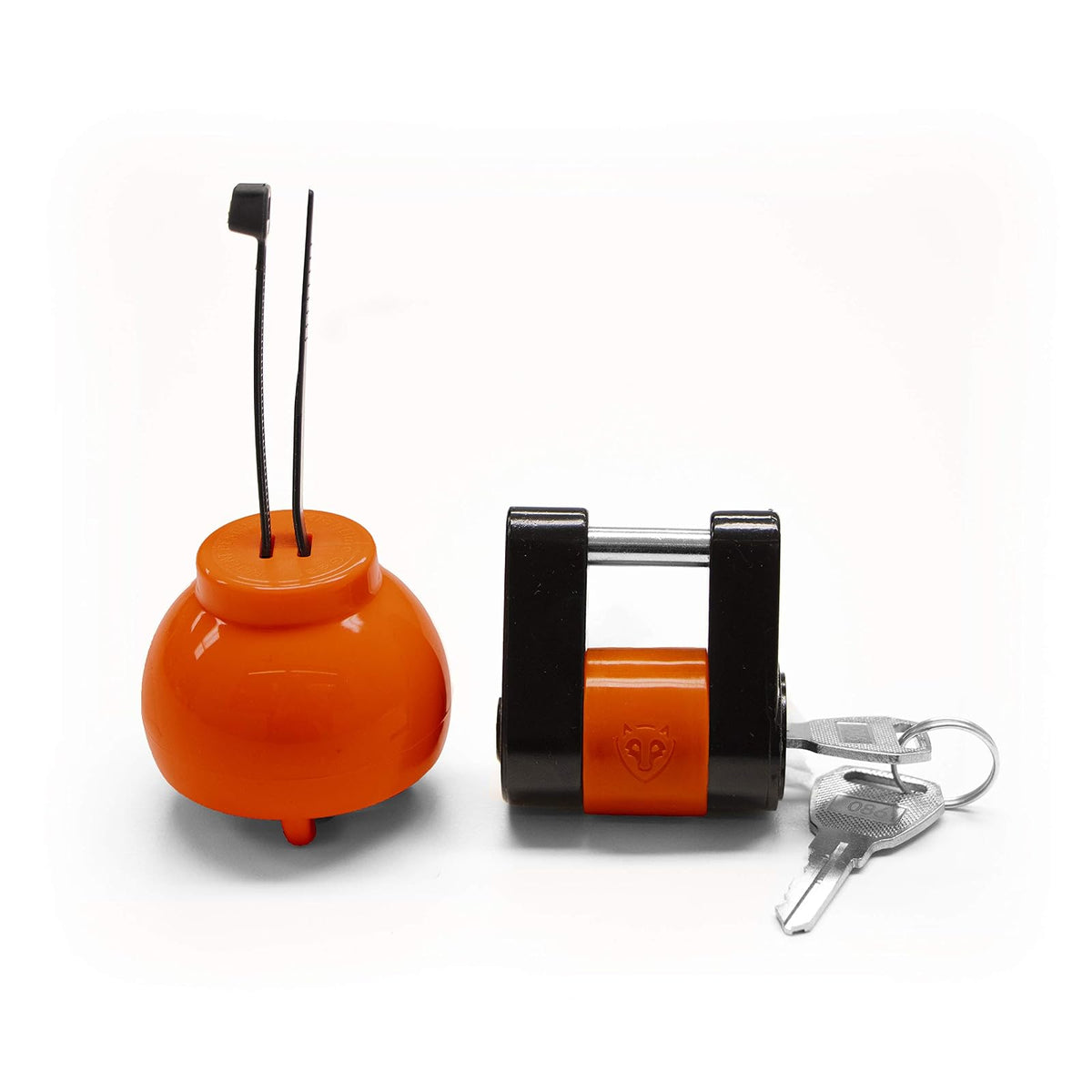 Rightline Gear Bola de Acoplamiento Antirrobo para Remolque con Cerradura, Plateado, 100T12