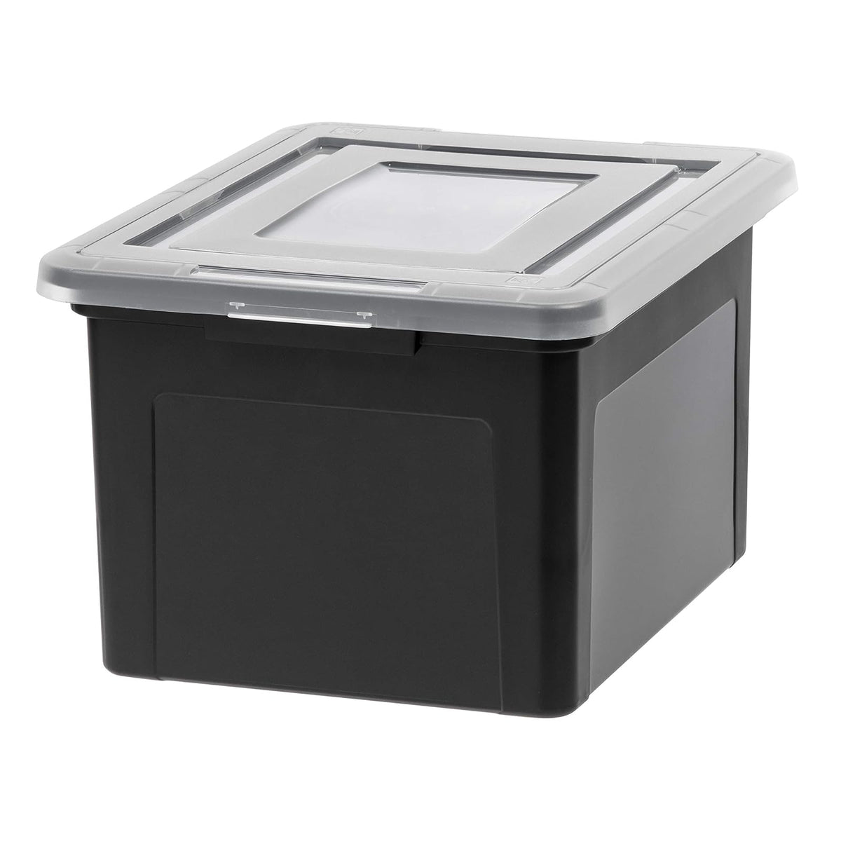 IRIS USA Caja Organizadora para Archivos Carta/Oficio, 35 Qt - Paquete de 1 Negro