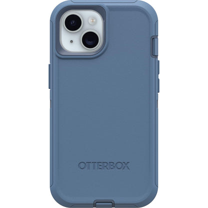 OtterBox Defender Funda para iPhone 15, 14 y 13 con Clip - Azul