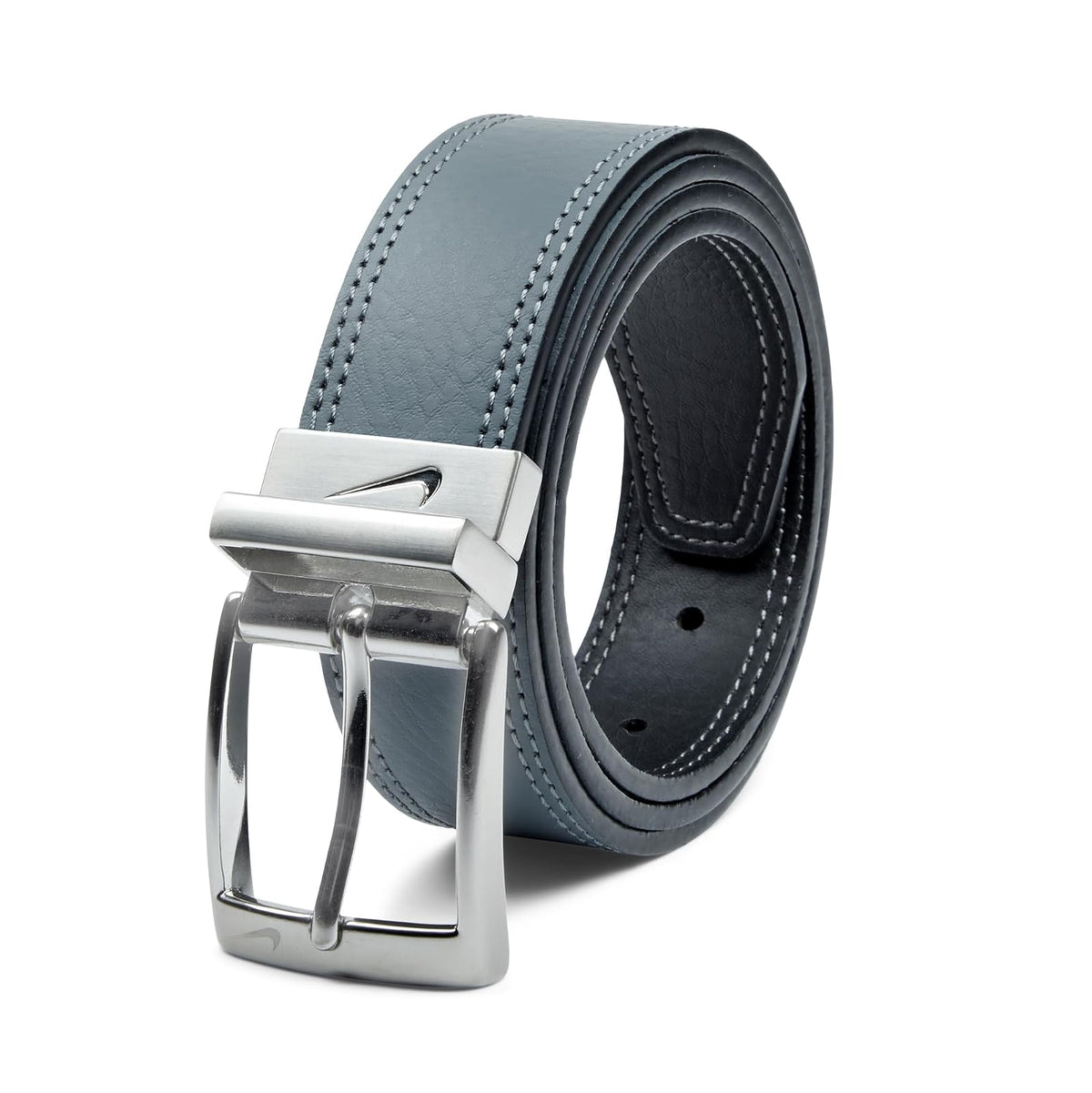 Nike Cinturón clásico reversible para hombre negro/gris