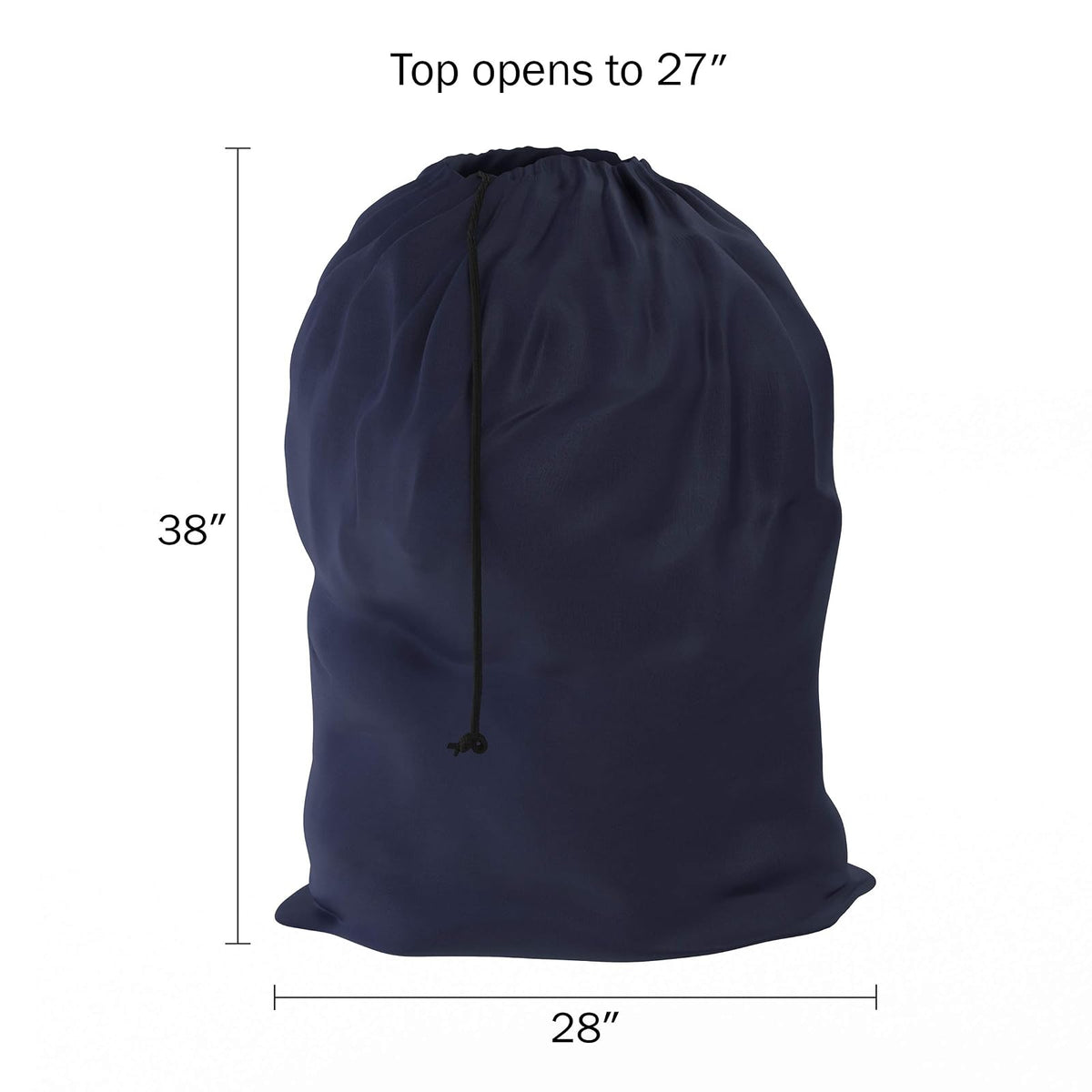 Trademark Home Heavy Duty Jumbo Sized Nylon Laundry Bag, Blue