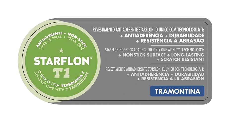 Tramontina Turim Antiadherente Starflon Max 3 Piezas | Azul, 18-20-24 cm, aluminio, libre de PFOA, compatible gas/eléctrica/vitrocerámica