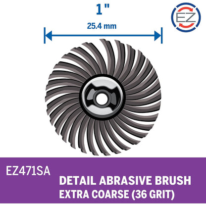 Dremel EZ471SA Cepillo Abrasivo Grano 36 Grueso Ez Lock para Detalles