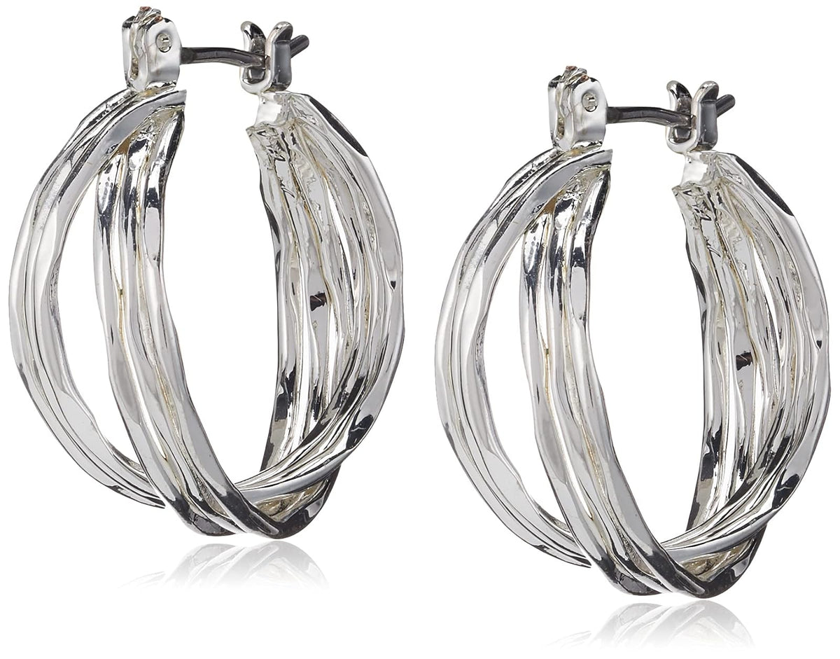 Nine West - arete de aro pequeños para mujer, accesorios de joyería de moda atemporales para estilo diario, aretes de aro ligeros para uso casual, trabajo y atuendos elegantes