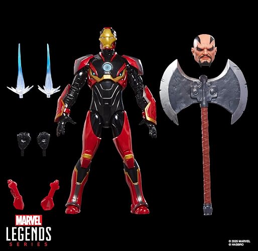 Marvel Legends Iron Man Mark 72 Figura 15 cm | Marvel Legends Figura de acción de 6 pulgadas BAF Verdugo - Iron Man Mark 72