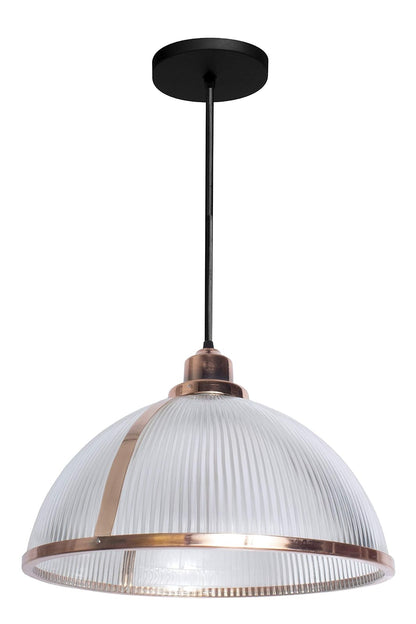 MAXXI Mx-Cl5106/Cb Candil De Vidrio Prismático con Soporte, Color Cobre