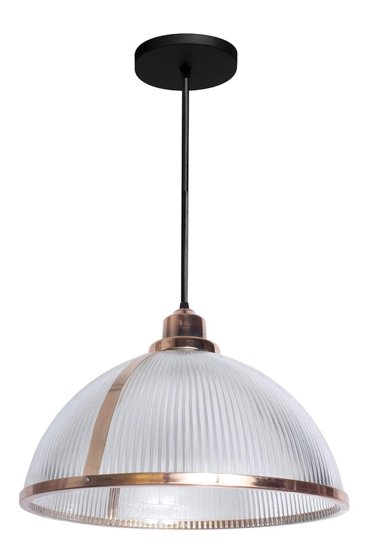 MAXXI Mx-Cl5106/Cb Candil De Vidrio Prismático con Soporte, Color Cobre