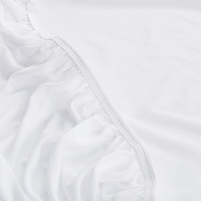 Serta Power Chill - Funda de colchón Impermeable de tamaño Individual, Suave y Transpirable, Bolsillo elástico Profundo de 15 Pulgadas para un Ajuste Seguro, Color Blanco