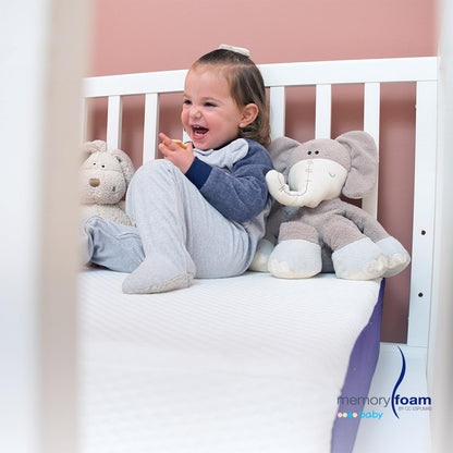 MEMORY FOAM BABY | Colchón de Cuna Para Bebé Baby Good – Firmeza Media/Suave - 140 x 95 x 15 cm – Hecho de Espuma de Poliuretano