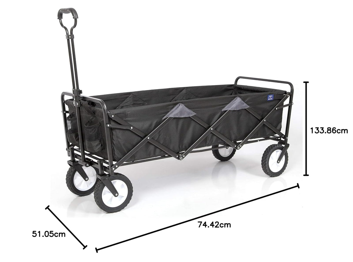 MacSports WTCX-100 Mac Sports - Bolsa y Almacenamiento de Carro extendido, Largo, Negro