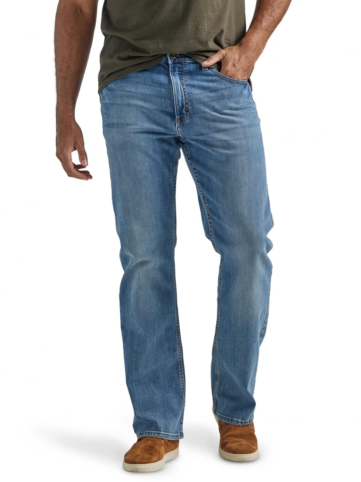 Wrangler Authentics Jean de Corte Holgado para Hombre - Riptide - 33W x 32L