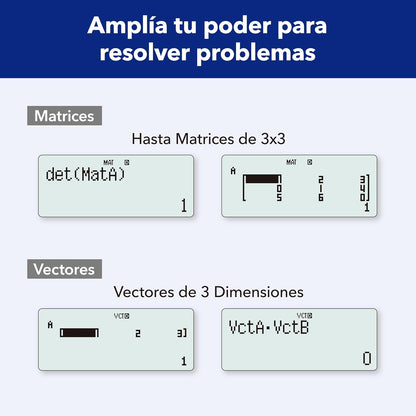 Casio Calculadora Científica, fx-991LA Plus-2, 417 Funciones, Nivel Preparatoria y Universidad, Color Negro