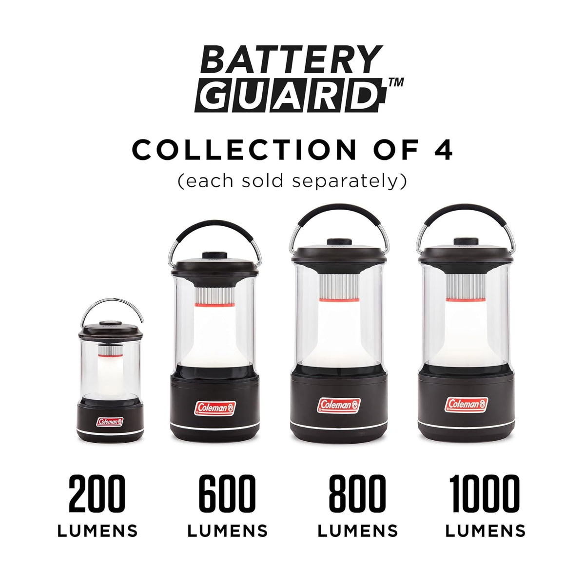 Coleman - Linterna LED de 200 litros con protección de batería Mejorada, Resistente al Agua, Las baterías Duran hasta un 25% más Que Otras linternas