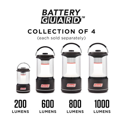 Coleman - Linterna LED de 200 litros con protección de batería Mejorada, Resistente al Agua, Las baterías Duran hasta un 25% más Que Otras linternas