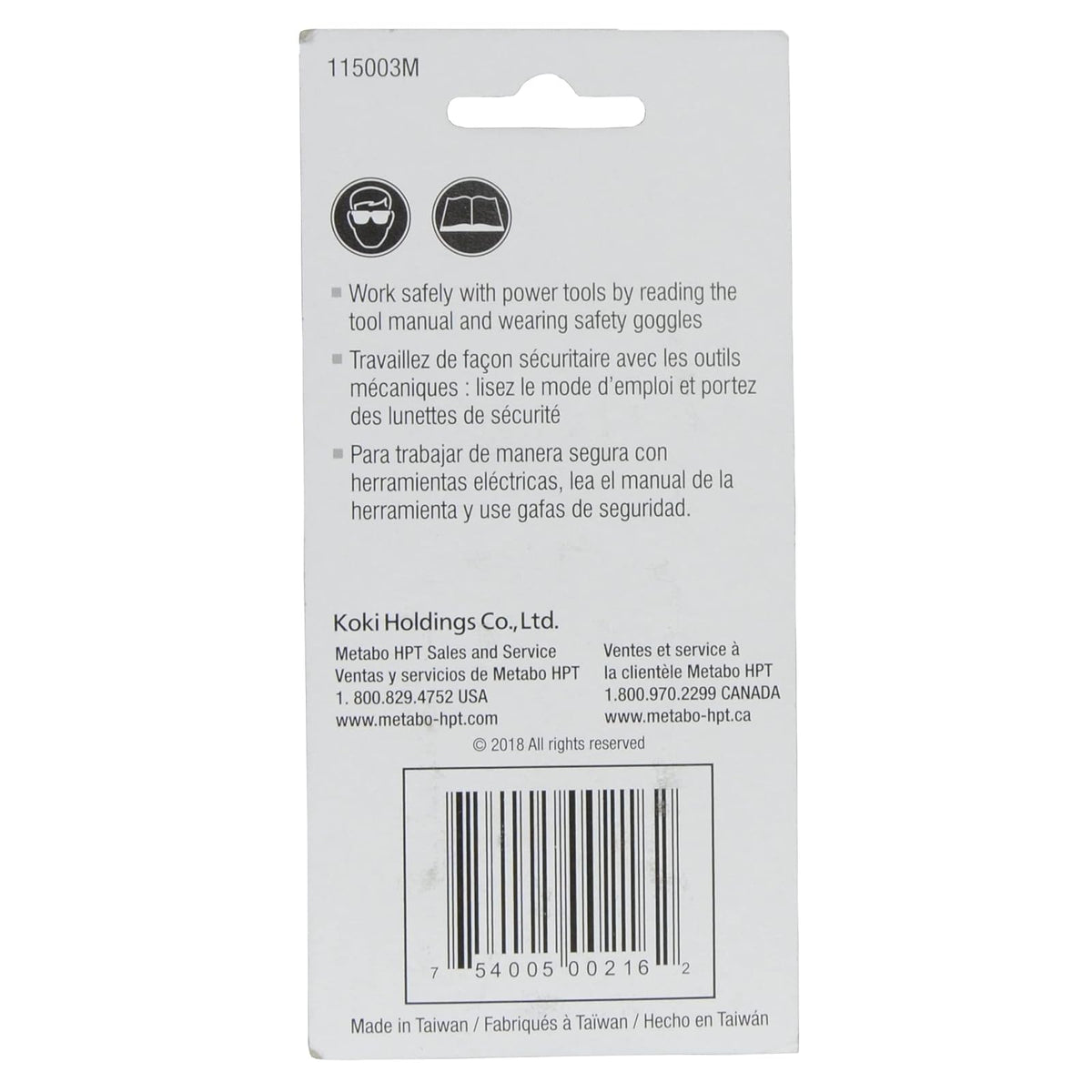 Metabo HPT - Brocas magnéticas para destornillador, No. 2, 1/4" Hex, paquete de 2 (115003M)
