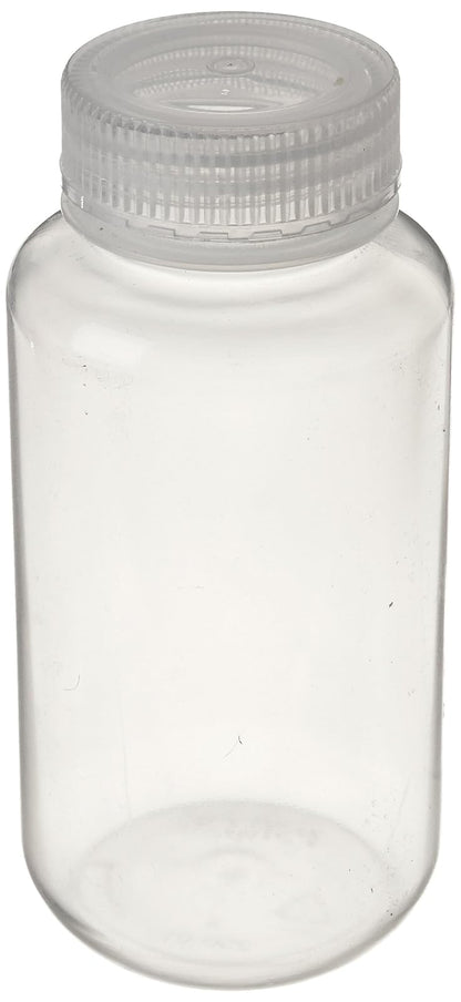 United Scientific 33308 Botellas de reactivo de boca ancha de polipropileno, capacidad de 250 ml (paquete de 12)
