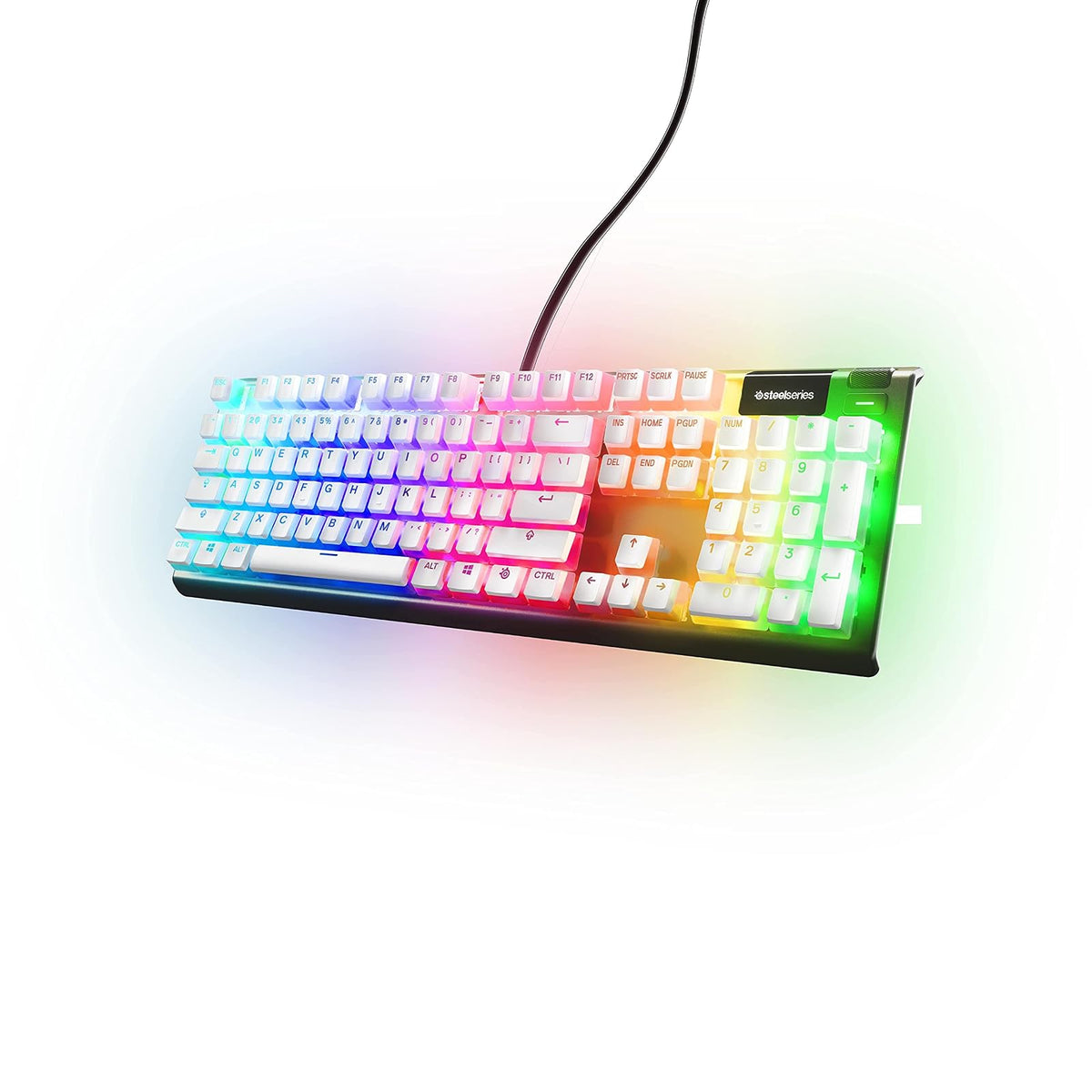 SteelSeries PrismCAPS Teclas PBT para Teclado Mecánico - blanco - PrismCAPS White - US | Durable white keycaps set with enhanced RGB shine-through. - Teclas
