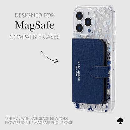 Kate Spade New York - portafolios magnética para teléfono, color azul marino