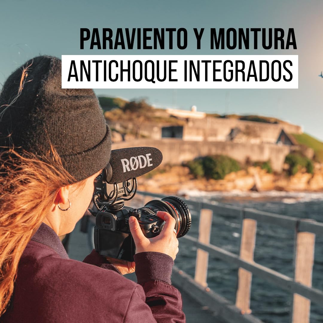 Rode VideoMic Pro+ micrófono condensador compacto direccional para cámara de fotos