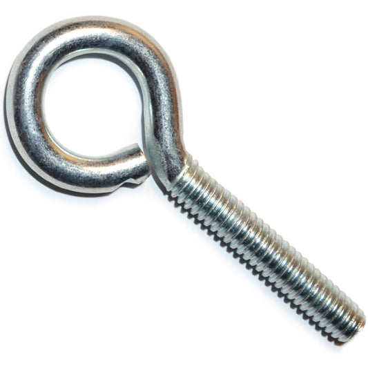 Cierre duro 014973454326 - tornillo de ojo de zinc, 1/4-20 x 2-1/2 pulgadas, 15 piezas
