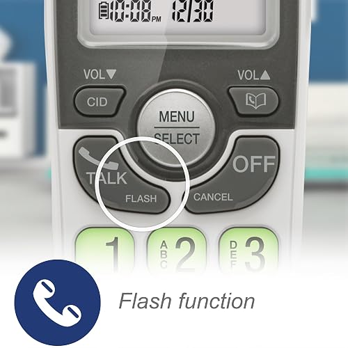 VTech - Teléfono inalámbrico con DECT 6.0, Altavoz dúplex Completo, visualización iluminada, Teclado retroiluminado, identificador de Llamadas/Llamada en Espera, Control de Volumen, Compatible con