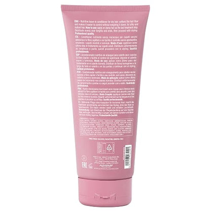 Alfaparf Milano Semi Di Lino Moisture Nutritive Leave-in Sulfate Free Conditioner for Dry Hair - Professional Salon Quality - SLS, Paraben and Paraffin Free - Safe on Color Treated Hair