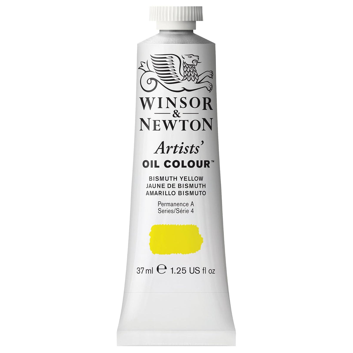 Winsor & Newton Artists' Oil Colour Pintura al Óleo Profesional, 37 ml - Tubo de 37 ml - Amarillo (Bismuth Yellow)