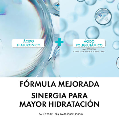 Vichy Minéral 89 Booster Sérum Hidratante Uso Diario Dermatológico 50ml | Hidrata, Rellena, Protege y Fortalece la Barrera Cutánea, con Ácido Hialurónico y Poliglutámico, Todo Tipo de Piel