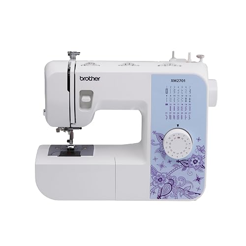 Brother Máquina de coser, XM2701, máquina ligera con 27 puntadas, 6 pies de costura incluidos