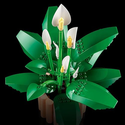 LEGO Lirio de la Paz – Decoración Floral – Kit de Construcción para Adultos – Regalo para Cumpleaños o la Fiesta de Inauguración de una Casa – Maceta de Adorno – 11504