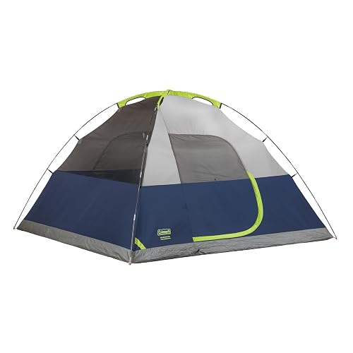 Coleman Sundome - Tienda de campaña con Mosca Lluvia, Tienda de campaña para 2/3/4/6 Personas en 10 Minutos, Tienda de campaña Resistente a la Intemperie para Camping, Festivales, Patio Trasero,