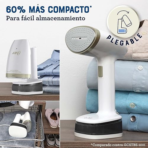 Oster® Vaporizador de Mano Plegable, Portátil, Ligero y Compacto, Blanco, GCSTFS200