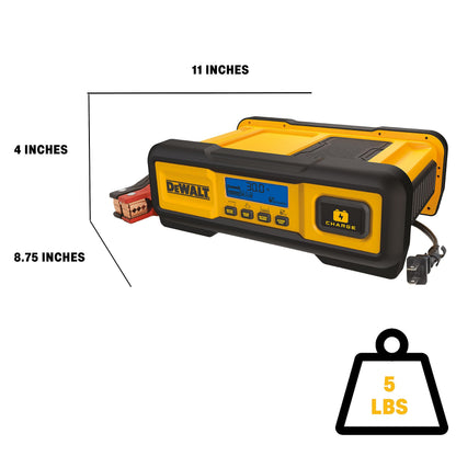 DEWALT DXAEC100 Cargador de batería Profesional de 30 amperios y mantenedor de 3 amperios con Arranque del Motor de 100 amperios