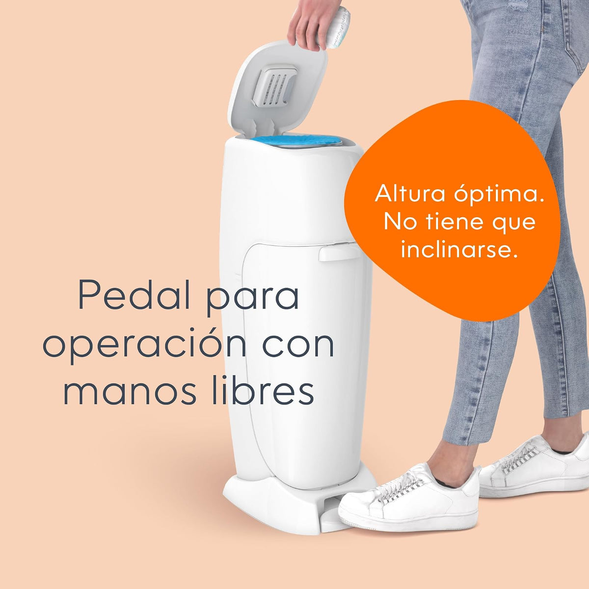Set de regalo Diaper Genie Complete | Incluye 8 recambios redondos con fragancia Clean Laundry que pueden contener hasta 2160 pañales tamaño recién nacido y 1 filtro de carbón.