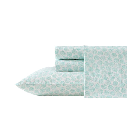 Laura Ashley Juego de Sábanas de Percal 100% Algodón - King - azul