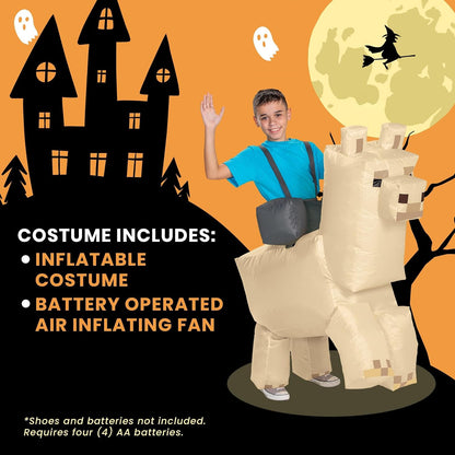 Disfraz inflable de Minecraft, accesorio oficial de Minecraft para niños, talla única, Llama