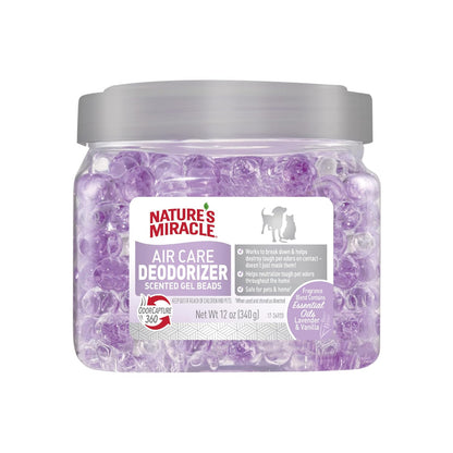 Natures Miracle Perlas Eliminadoras de Olores para Hogar y Mascotas, Aroma Lavanda y Vainilla, Neutraliza Malos Olores, 340 g