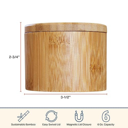 Totally Bamboo 202083 Recipiente para Sal con Tapa Magnetica