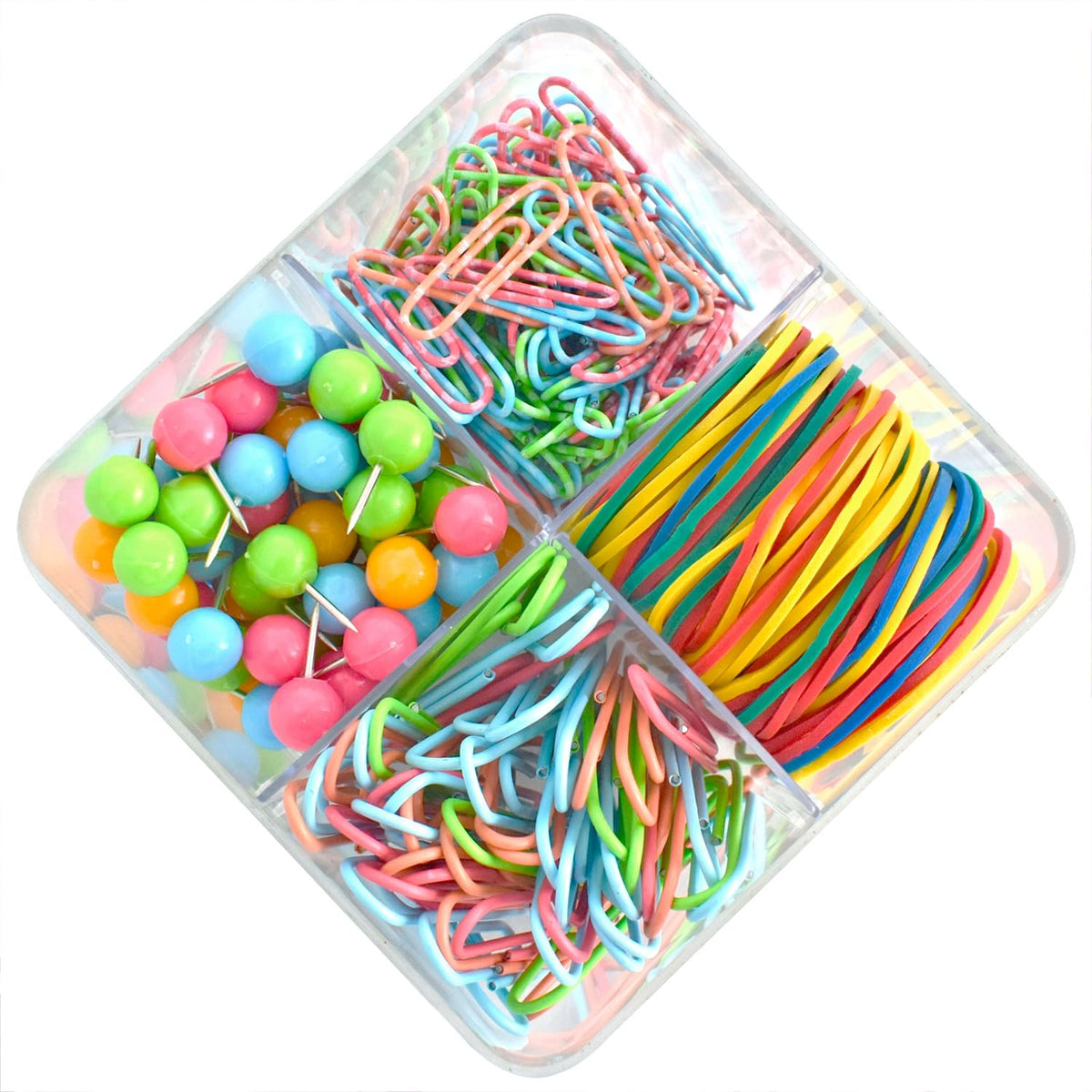 ACCO Set de Clips y Accesorios de Colores Multicolor Unitalla 12 piezas