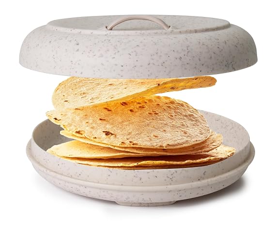 Dexas - Calentador de Tortilla para microondas, Extragrande, Color Avena Natural, 507-51WP