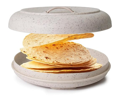 Dexas - Calentador de Tortilla para microondas, Extragrande, Color Avena Natural, 507-51WP