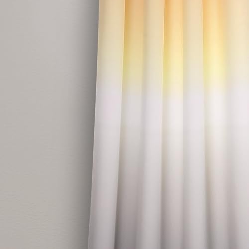 Lush Decor Umber Fiesta Panel de Cortina para Ventana de oscurecimiento de habitación, 213 x 132 cm, Color Rosa y Gris, 0, Amarillo y Gris, 84" x 52", 1