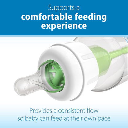 Dr. Brown's 2 Pack Natural Flow Preemie pezón estándar, Nivel 3 (6m+), Transparente, 6 unidades