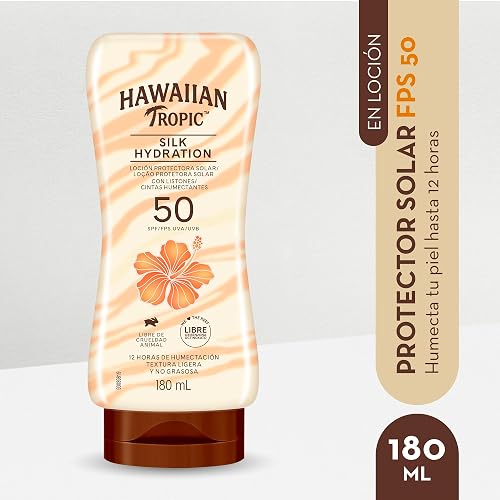 Hawaiian Tropic Silk Protector Solar 50 FPS Loción de 180ml