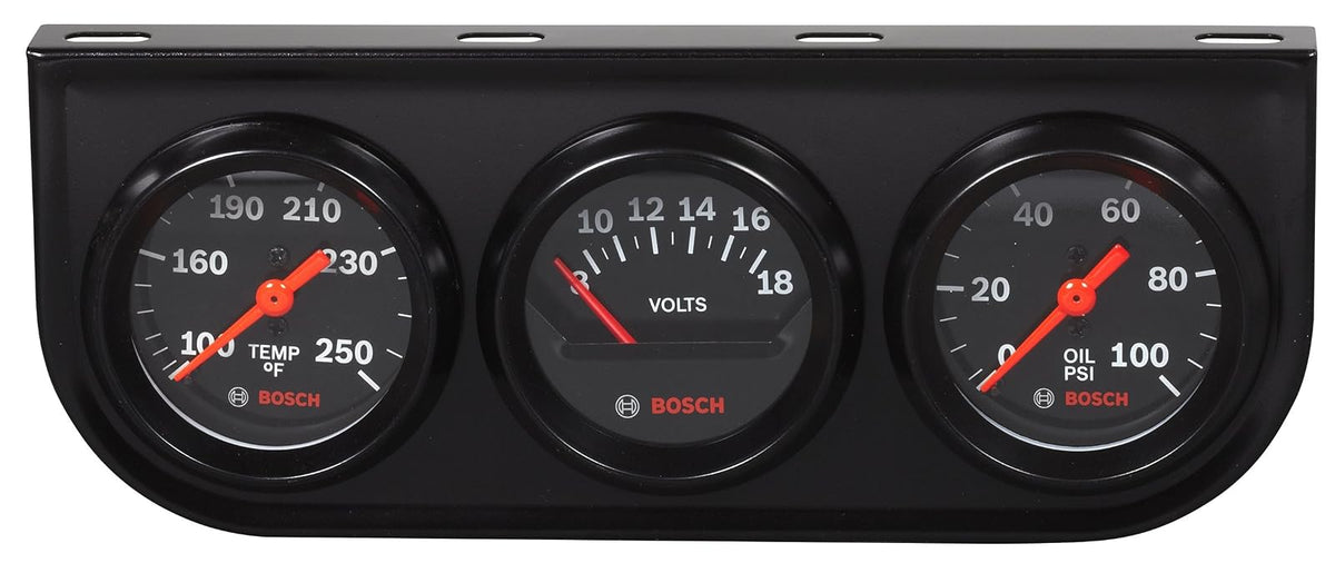 Bosch SP0F000054 Style Line Kit de triple calibre de 2 pulgadas (esfera negra, bisel negro)