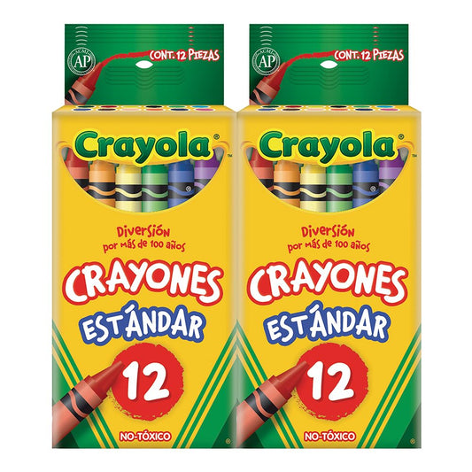 Crayola Pack de 12 Cajas de 12 Crayones Estándar