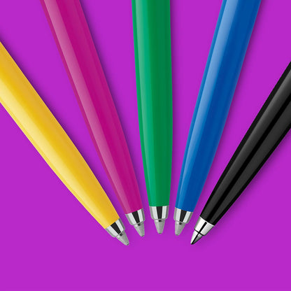 Parker Jotter Originals Bolígrafo de gel | 90s Retro acabado negro | Punta media (0,7 mm) | Tinta negra | 1 unidades